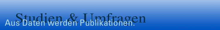 Studien & Umfragen - Aus Daten werden Publikationen